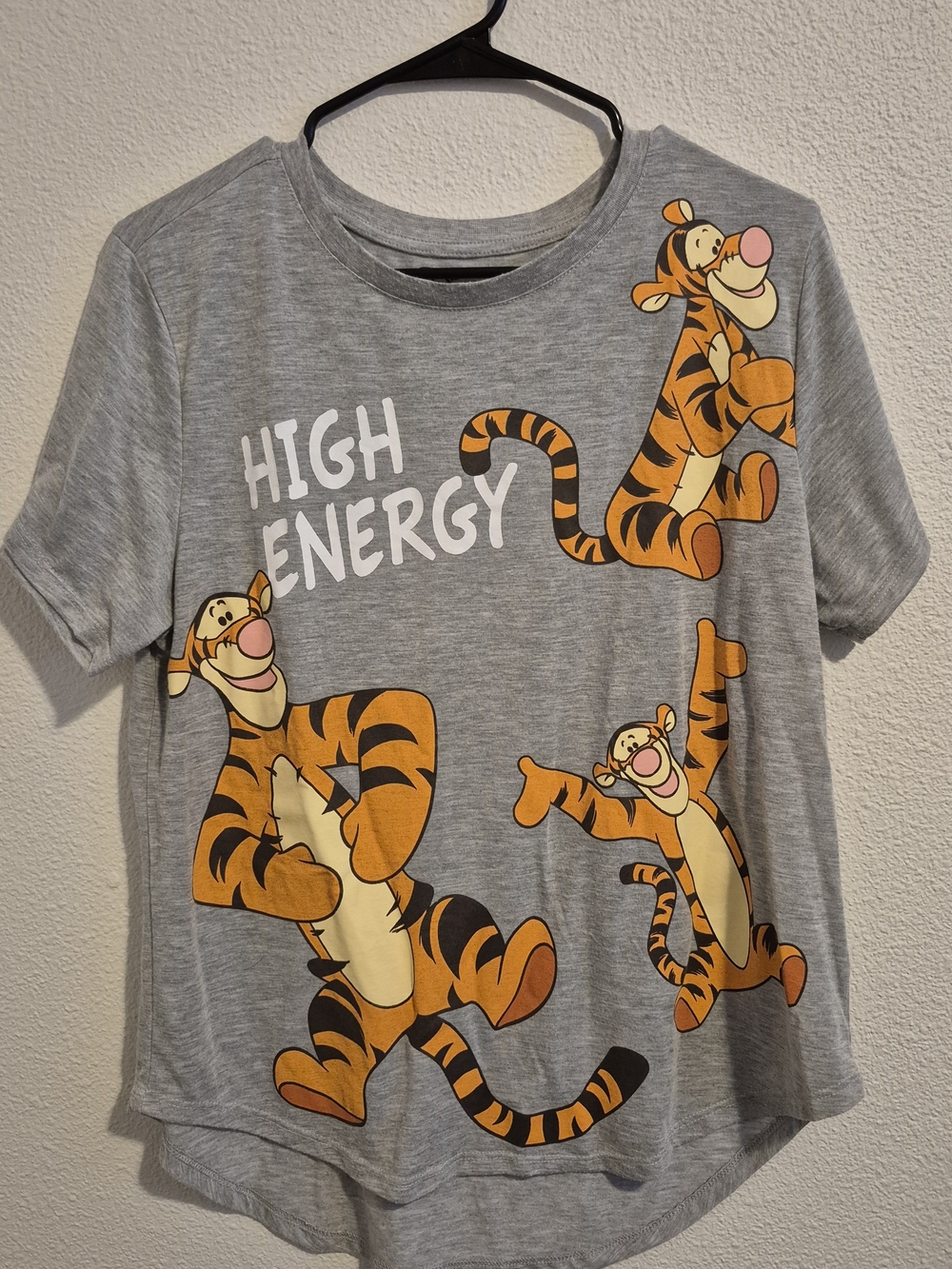 Disney Gray Tee with Tigger Accent #256
